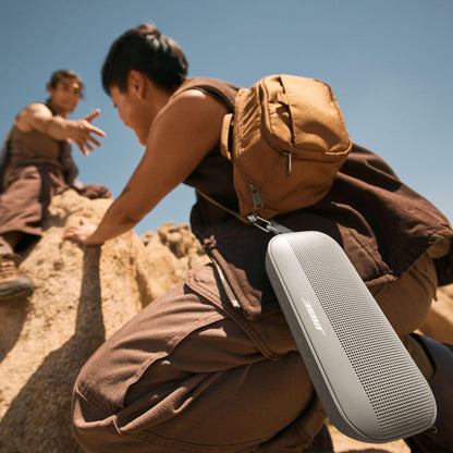 Bose SoundLink Flex Portable Bluetooth Speaker (2nd Gen), Portable Outdoor Speaker with Hi-Fi Audio, Up to 12 Hours Battery Life, Waterproof and Dustproof, Sandstone - CookCave