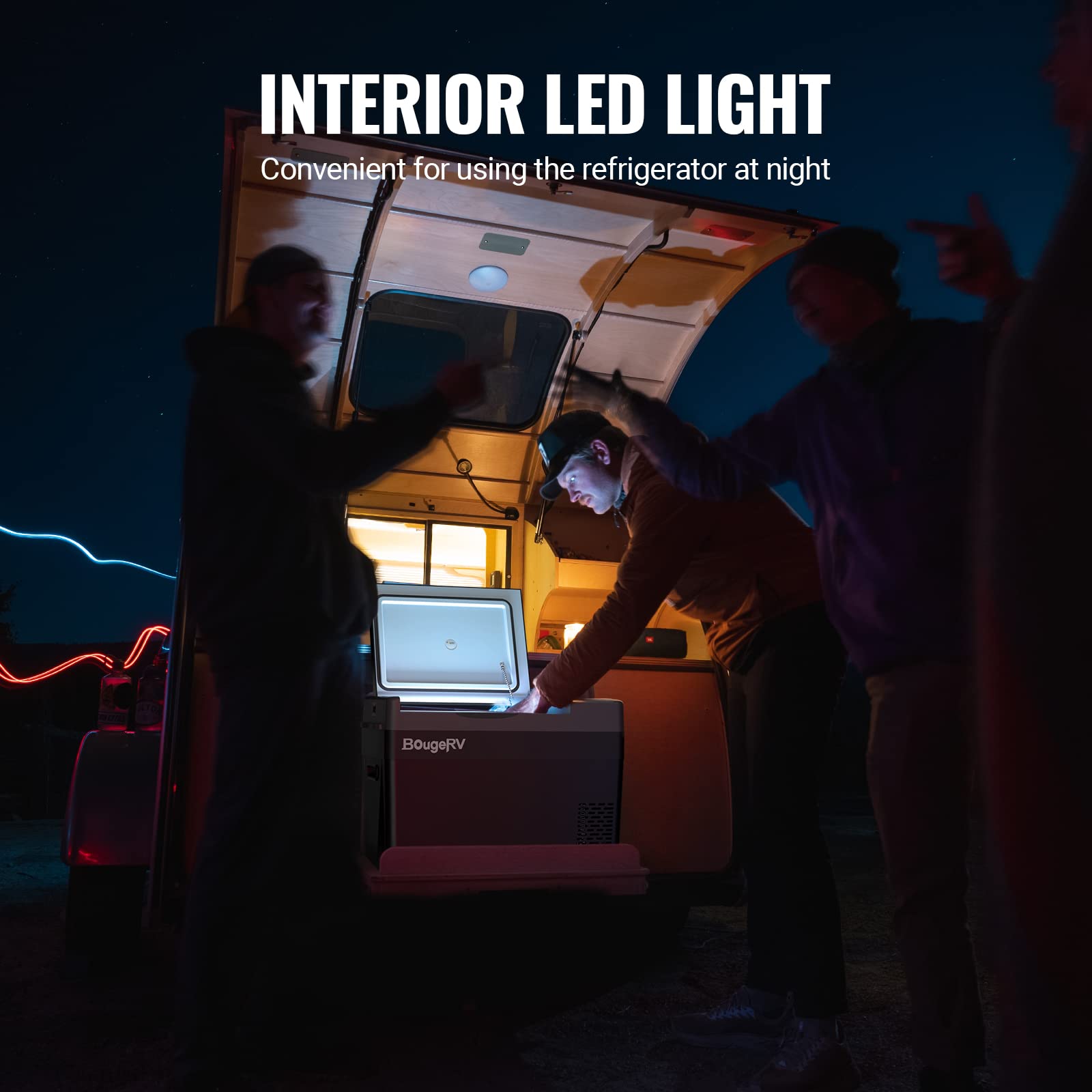 BougeRV 12 Volt Refrigerator, CRPRO 30 Quart 12V Car Fridge, Portable Freezer (-8℉~50℉), Compressor Electric Cooler with 12V/24 DC, 110-240 AC for Outdoor Camping Overlanding Truck RV SUV Van - CookCave