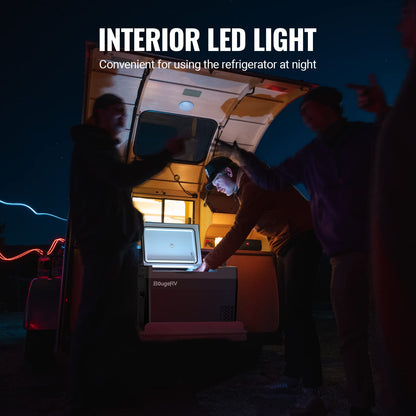 BougeRV 12 Volt Refrigerator, CRPRO 30 Quart 12V Car Fridge, Portable Freezer (-8℉~50℉), Compressor Electric Cooler with 12V/24 DC, 110-240 AC for Outdoor Camping Overlanding Truck RV SUV Van - CookCave