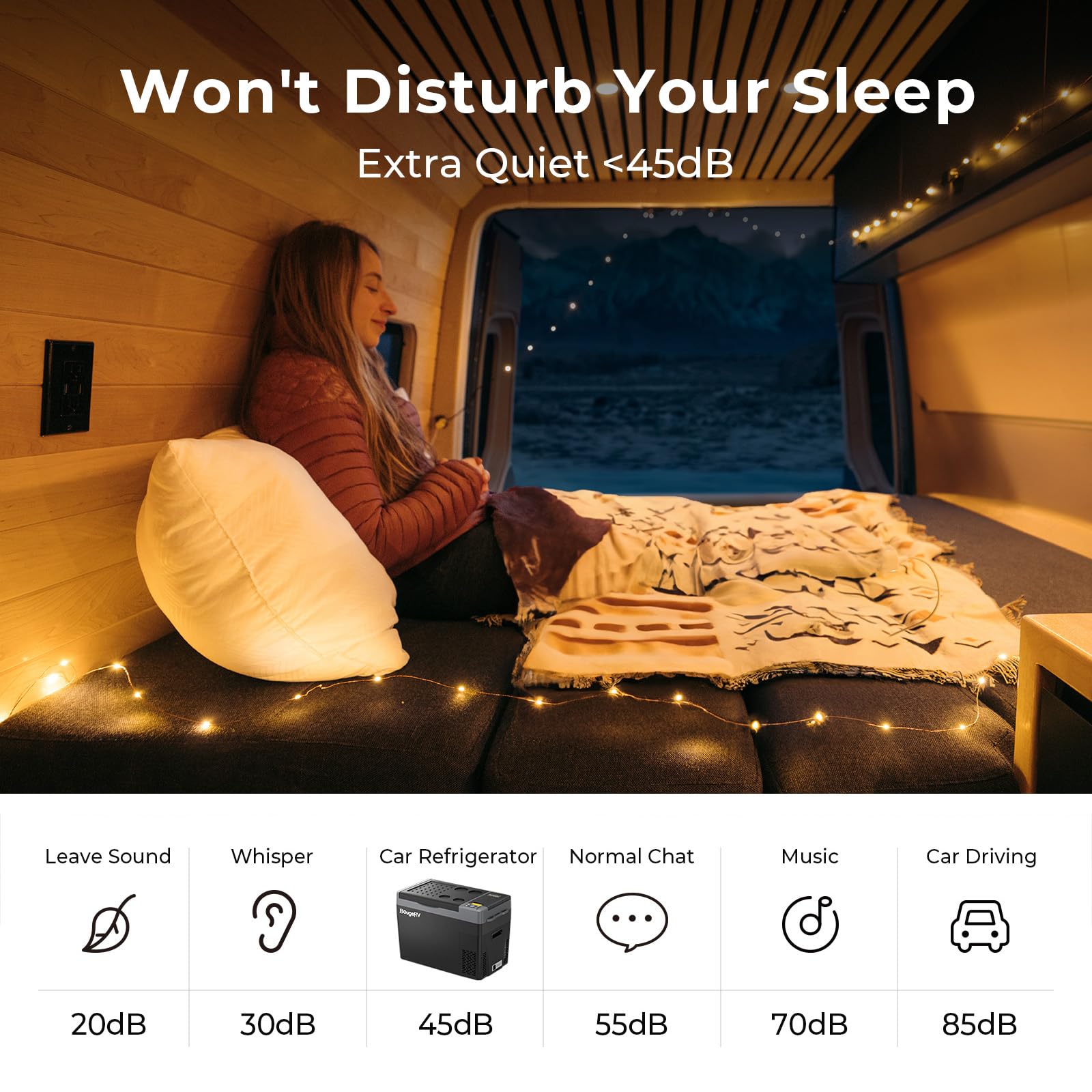 BougeRV 12 Volt Refrigerator, CRPRO 30 Quart 12V Car Fridge, Portable Freezer (-8℉~50℉), Compressor Electric Cooler with 12V/24 DC, 110-240 AC for Outdoor Camping Overlanding Truck RV SUV Van - CookCave