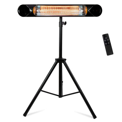 Briza Infrared Electric Patio Heater - Indoor/Outdoor Heater - Portable Wall/Garage Heater - 1500W - use with Stand - Mount to Ceiling/Wall) - CookCave