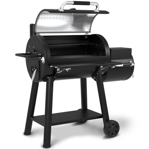 Broil King 958050 Regal Charcoal Offset 500 Smoker and Grill, Black - CookCave