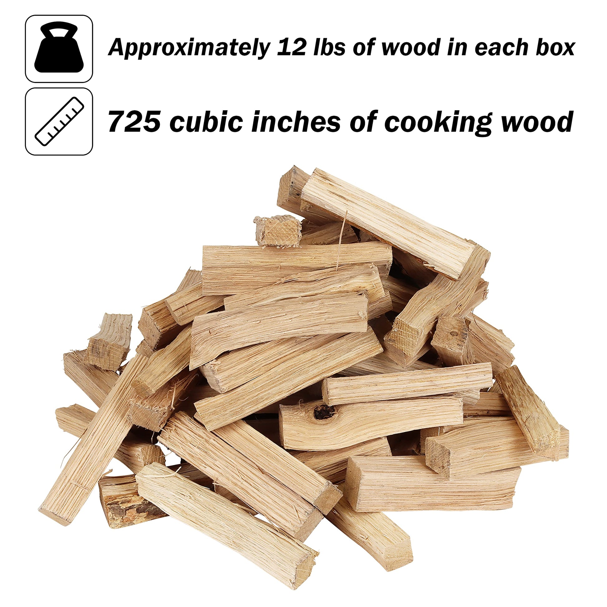 Carolina Cookwood Mini Pizza Oven Wood 6 Inch Firewood Pizza Logs Naturally Cured White Oak Hardwood for Portable Wood Pizza Ovens 790 Cubic Inches, Approximately 12-14lbs - CookCave