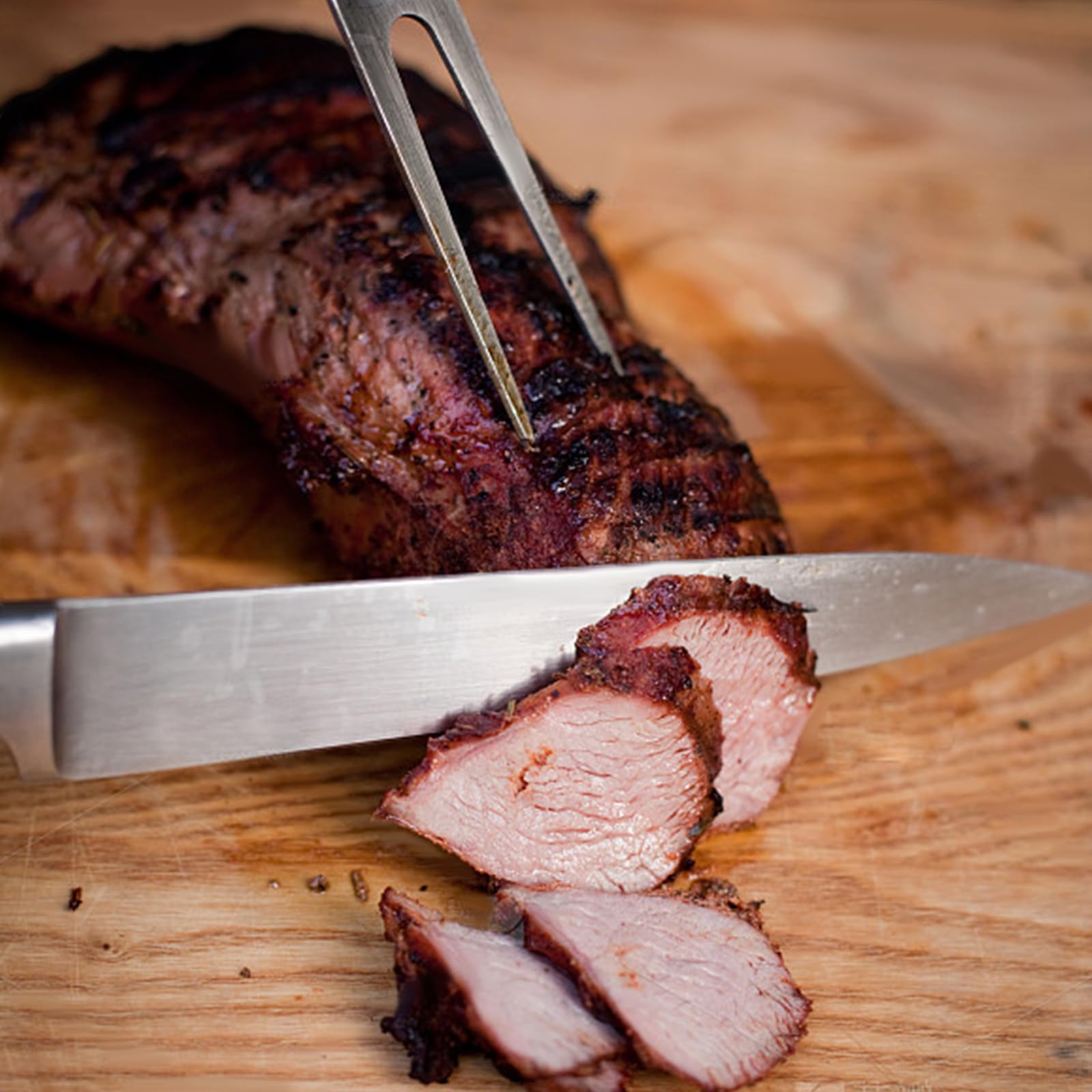 Carving Fork, Meat Fork (2 Pack), 13 Inch Cooking Forks with Wooden Handle, Heavy Duty Stainless Steel BBQ Fork, Long Metal Chef Kitchen Forks for Barbecue, Serving, Cooking, Grilling, Roasting - CookCave