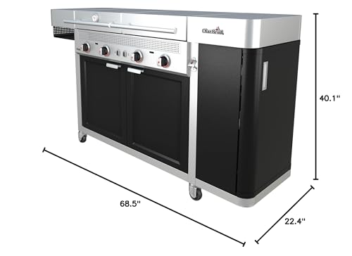 Char-Broil Medallion Series Amplifire Infrared Technology Vista 3-in-1 Stainless Steel Outdoor Kitchen - 463259423 - CookCave