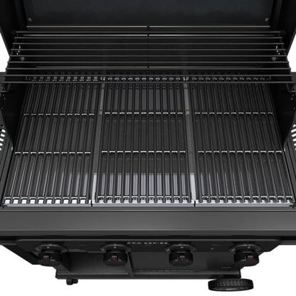 Char-Broil® Pro Series™ with Amplifire™ Infrared Technology 4-Burner Propane Gas Grill Cabinet with Side Burner, Black - 463281024 - CookCave