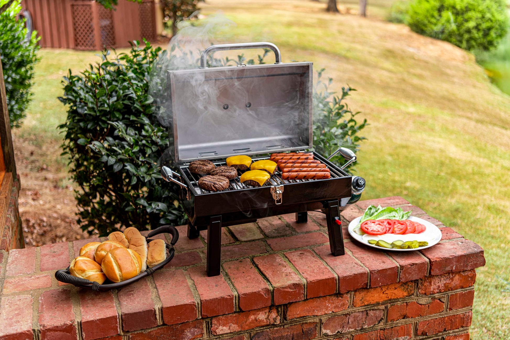Char-Broil Stainless Steel Portable Liquid Propane Gas Grill - CookCave