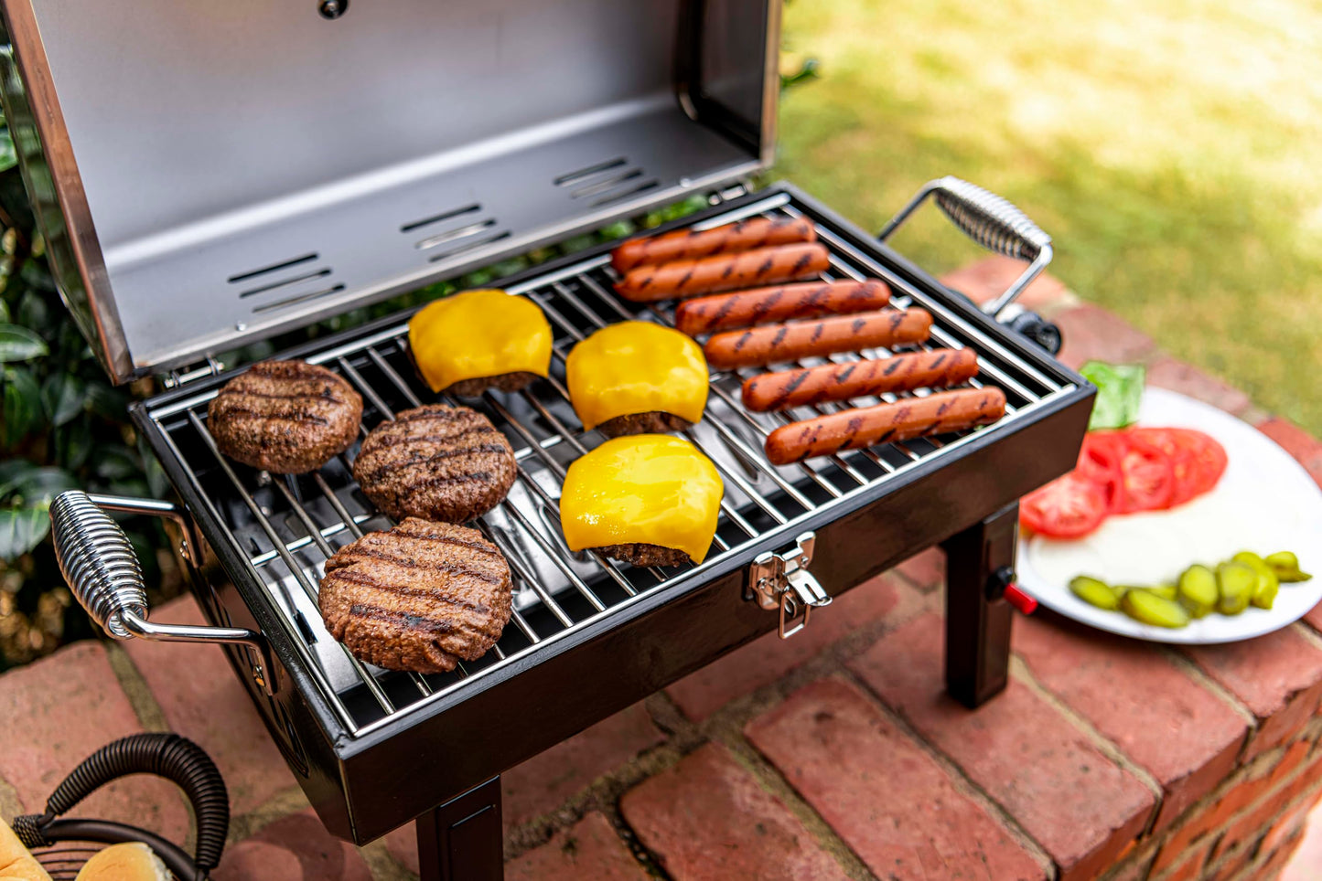 Char-Broil Stainless Steel Portable Liquid Propane Gas Grill - CookCave