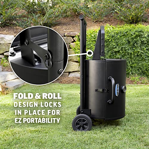 Char-Griller E1816 King-Griller Gambler Portable Charcoal Grill in Black - CookCave