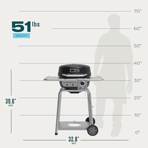 Charbroil Bistro Pro™ Gas Grill for Small Spaces and Patios, Black - CookCave