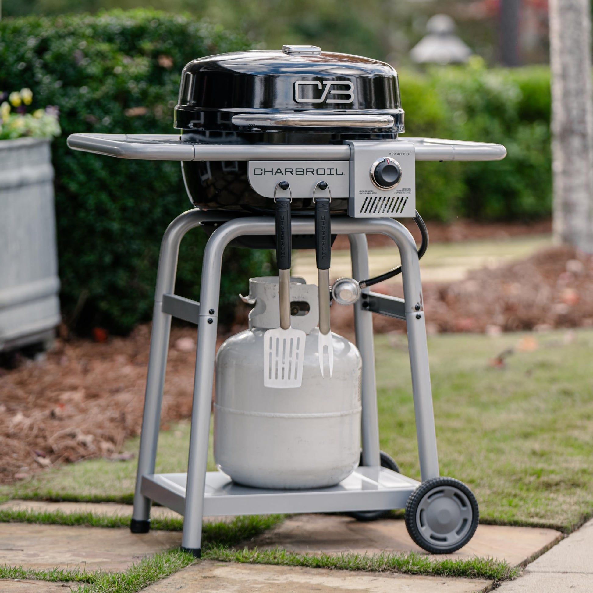 Charbroil Bistro Pro™ Gas Grill for Small Spaces and Patios, Black - CookCave