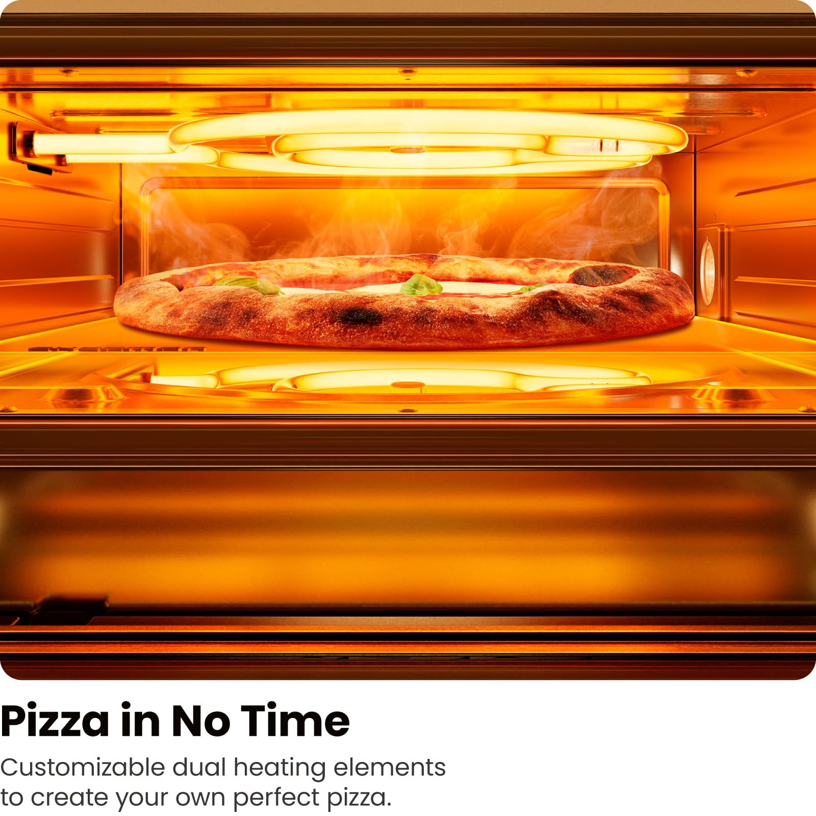 CHEFMAN Indoor Pizza Oven - Makes 12 Inch Pizzas in Minutes, Heats up to 800°F - Countertop Electric Pizza Maker with 5 Touchscreen Presets, Pizza Stone and Peel Included - Stainless Steel - CookCave