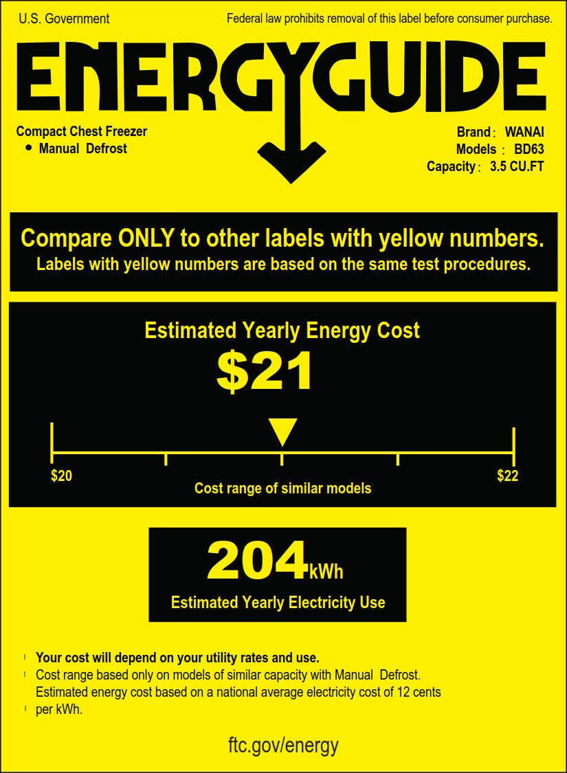Chest Freezer Small Deep Freezer 3.5 Cu.Ft Mini White Free-Standing Top Door Freezer Adjustable 7 Thermostat and Removable Basket Open Deep Freezer Energy Saving Apartment Kitchen Business - CookCave
