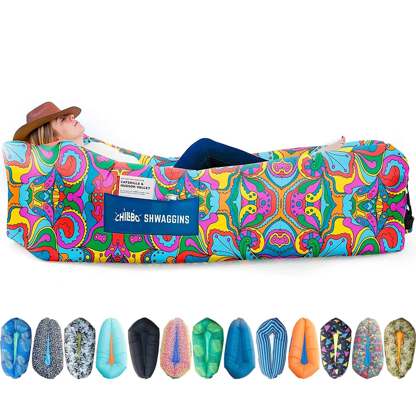 Chillbo Shwaggins Inflatable Couch – Cool Inflatable Lounger Easy Setup is Perfect for Beach Gear, Camping Fun and Festival Accessories. - CookCave