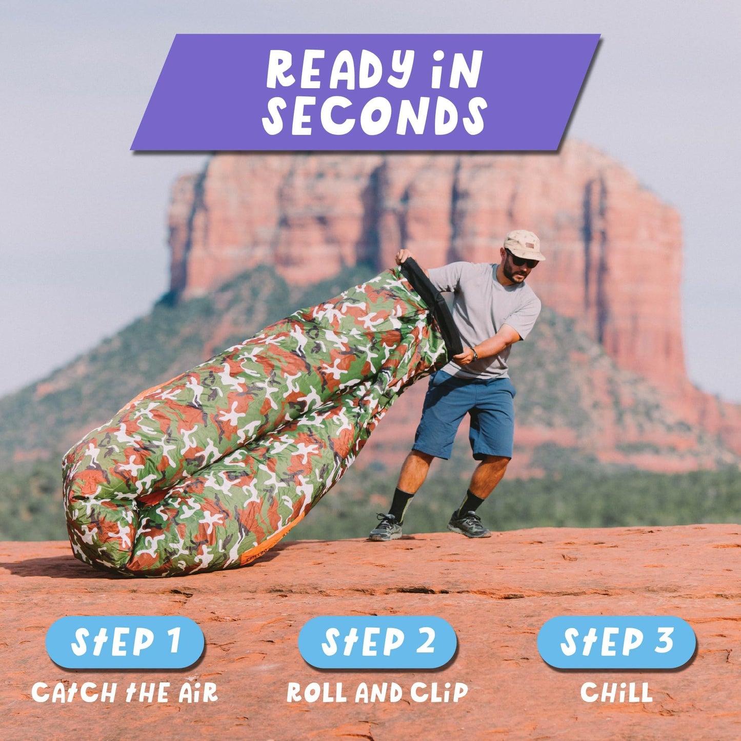 Chillbo Shwaggins Inflatable Couch – Cool Inflatable Lounger Easy Setup is Perfect for Beach Gear, Camping Fun and Festival Accessories. - CookCave