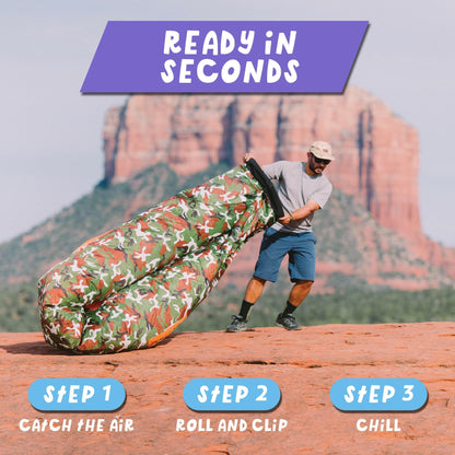 Chillbo Shwaggins Inflatable Couch – Cool Inflatable Lounger Easy Setup is Perfect for Beach Gear, Camping Fun and Festival Accessories. - CookCave