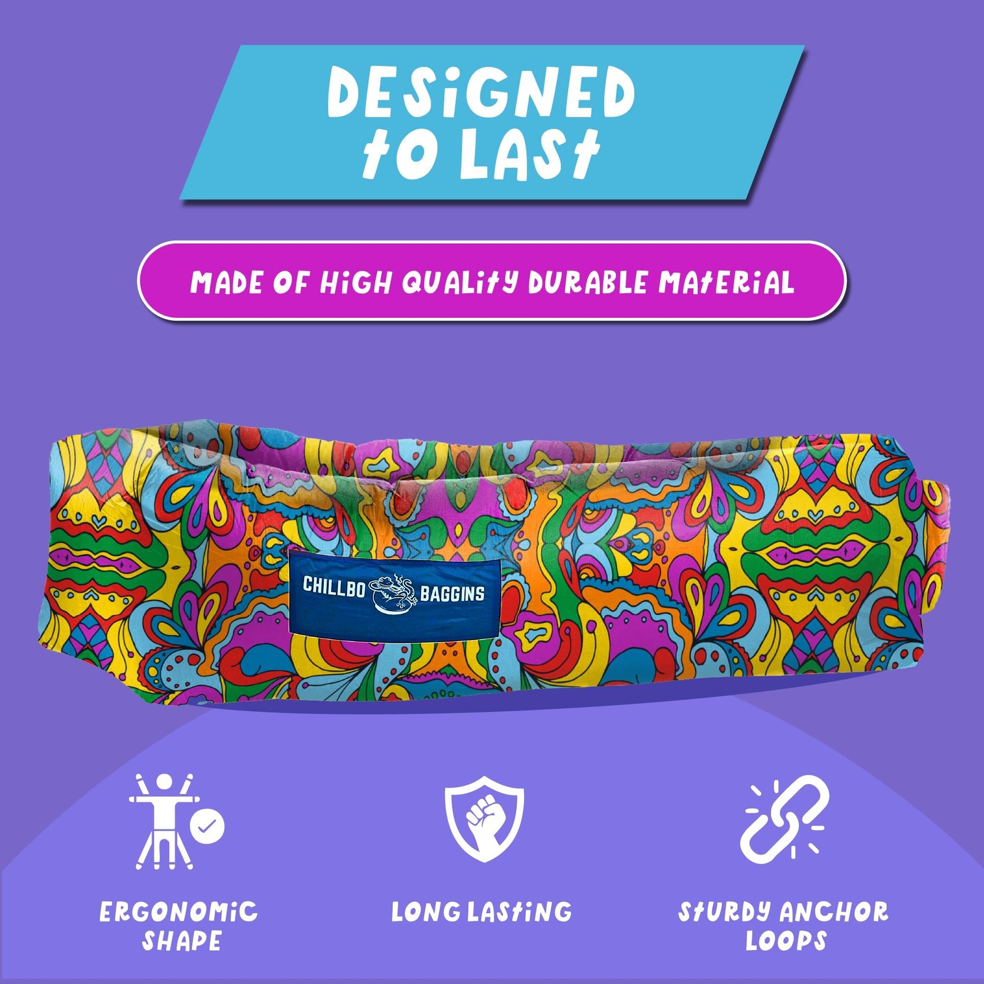 Chillbo Shwaggins Inflatable Couch – Cool Inflatable Lounger Easy Setup is Perfect for Beach Gear, Camping Fun and Festival Accessories. - CookCave