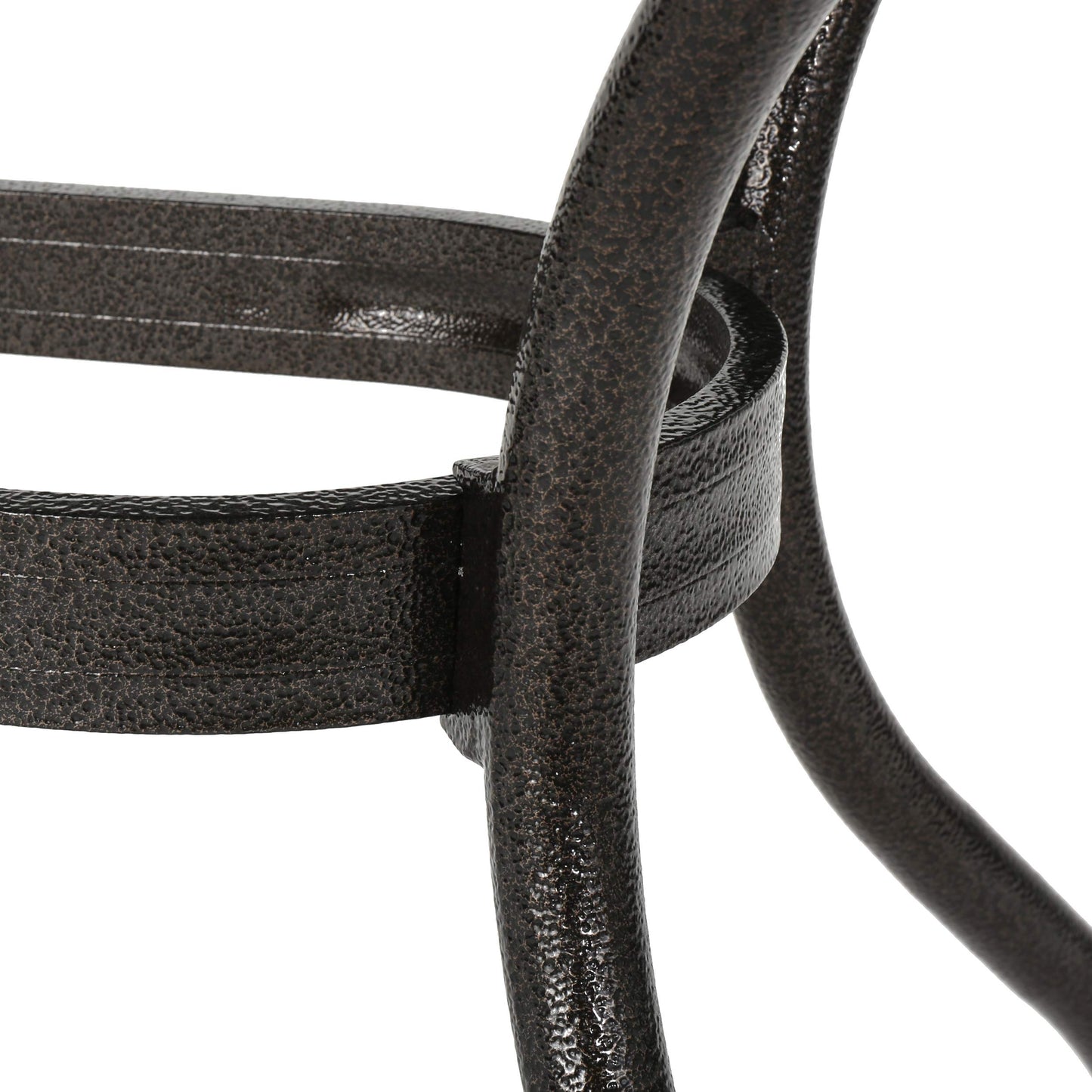 Christopher Knight Home Hallandale Outdoor Sarasota Cast Aluminum Rectangular Dining Set, 7-Pcs Set, Hammered Bronze - CookCave