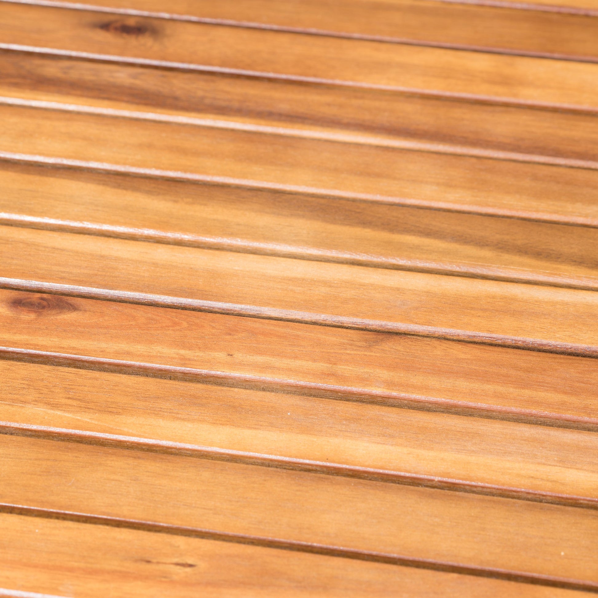 Christopher Knight Home Stamford Outdoor Acacia Wood Round Dining Table, Teak Finish - CookCave