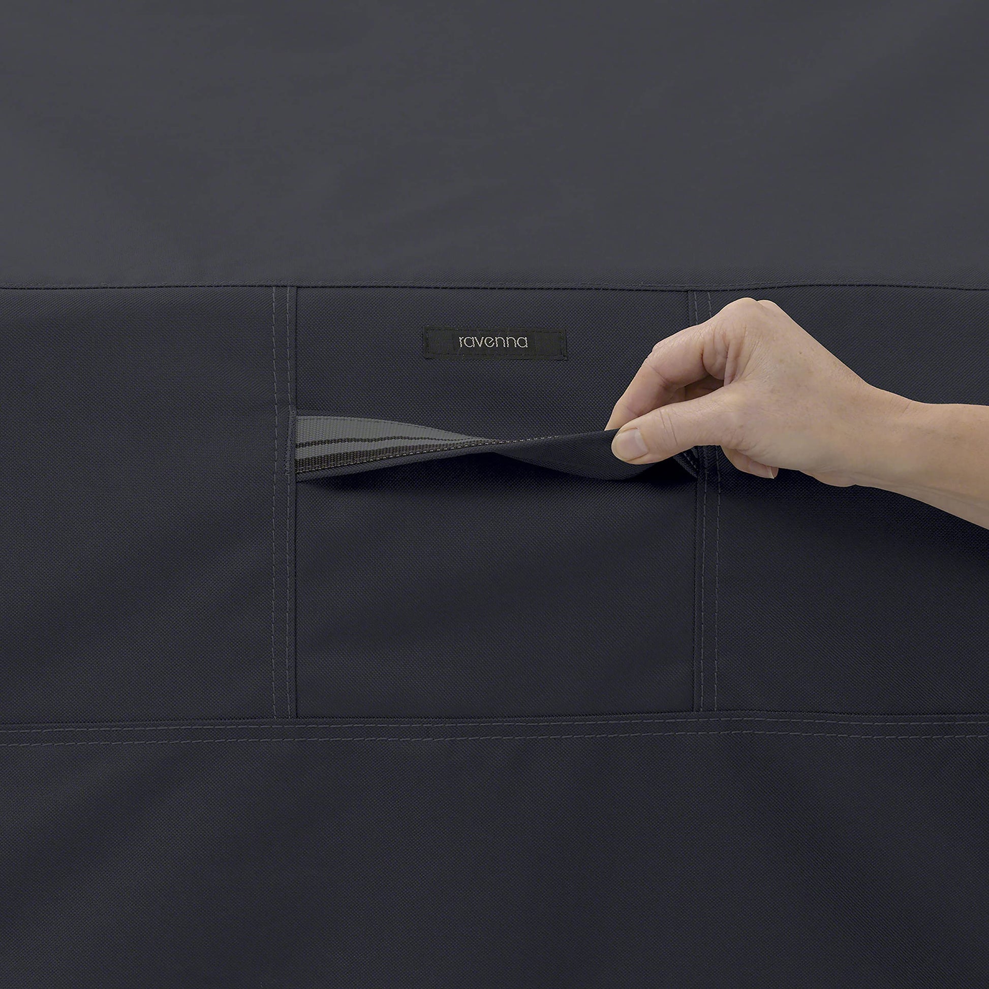 Classic Accessories Ravenna Water-Resistant 32 Inch Built-In BBQ Grill Top Cover, Black, Grill Cover, Grill Cover for Outdoor Grill, BBQ Cover - CookCave