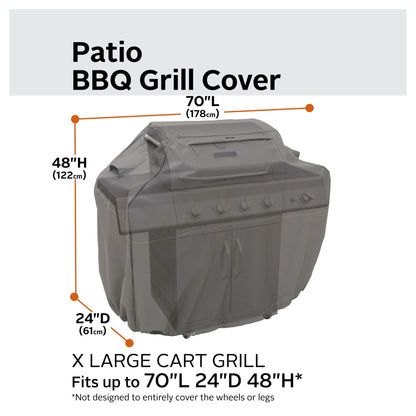 Classic Accessories Ravenna Water-Resistant 70 Inch BBQ Grill Cover, Dark Taupe, Grill Cover, Grill Cover for Outdoor Grill, BBQ Cover - CookCave