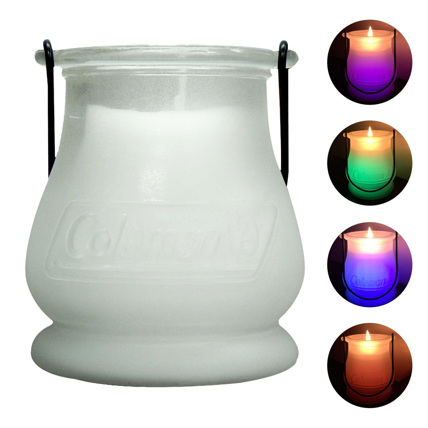 Coleman Color Changing LED Citronella Outdoor Citronella Scented Candle - 25-Hour Burn Time - Perfect for Camping, Patio Tables, Picnics and Outdoor Activities - 8 oz - CookCave