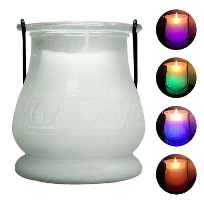 Coleman Color Changing LED Citronella Outdoor Citronella Scented Candle - 25-Hour Burn Time - Perfect for Camping, Patio Tables, Picnics and Outdoor Activities - 8 oz - CookCave