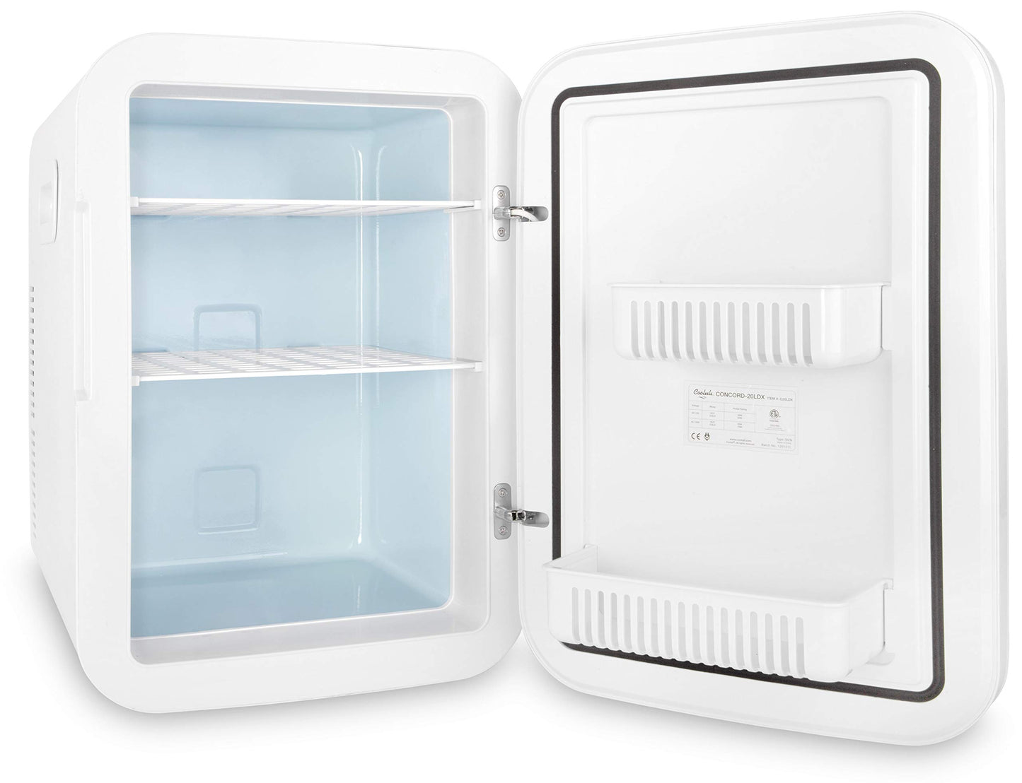 Cooluli 20 Liter Mini Fridge with Temperature Control - Black - CookCave