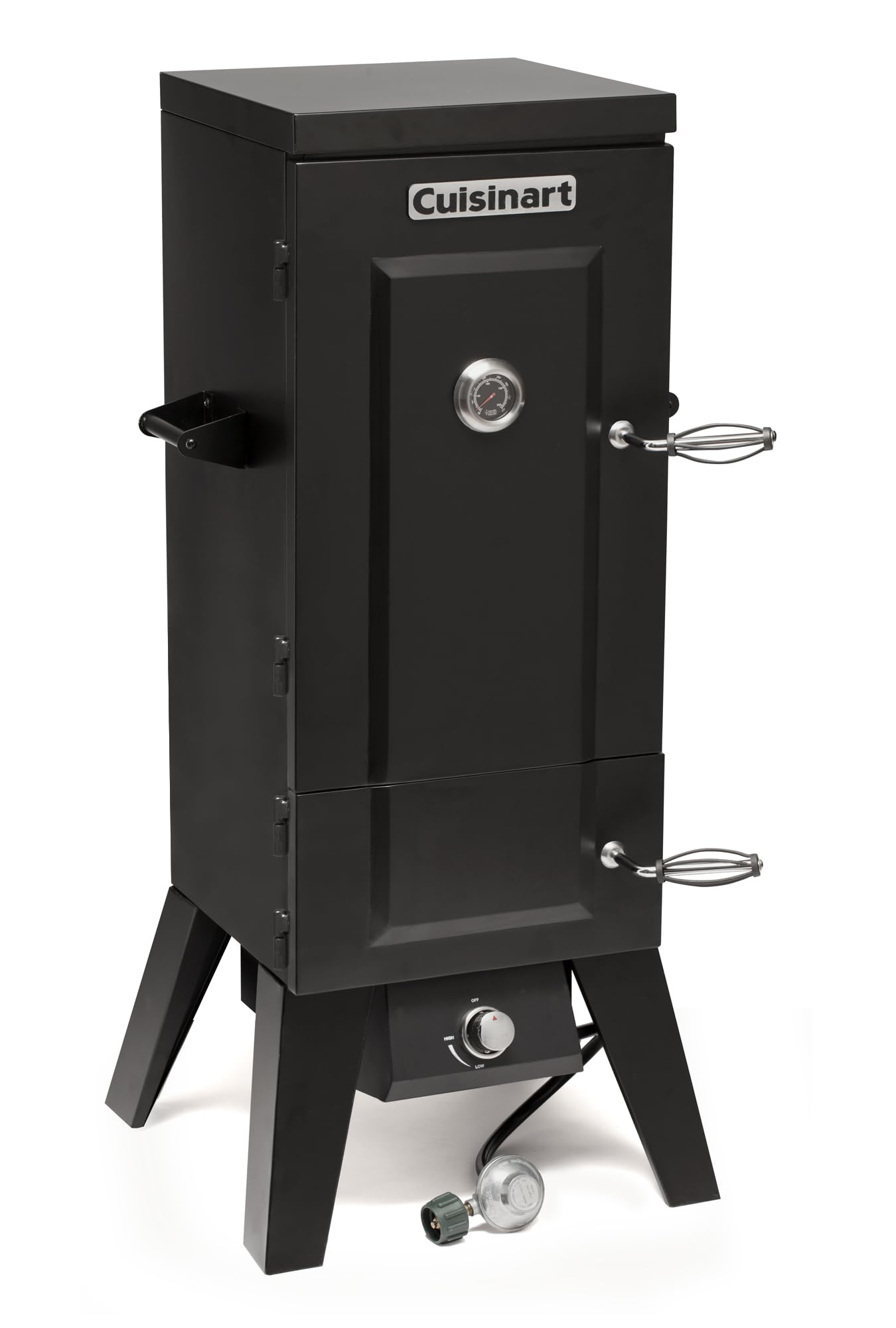 Cuisinart 36” Vertical Propane Smoker, 4 Removable Racks, Spacious BBQ Smoker with Wood and Water Trays, 15,000 BTU Heat for Smoked Meat, Brisket, Jerky, Fish, Perfect for Tailgates, Backyard, Camping - CookCave