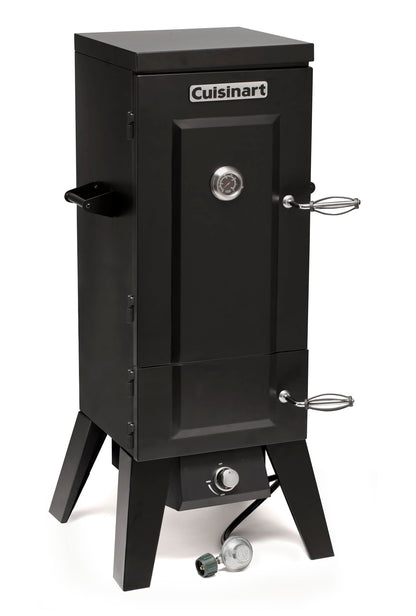 Cuisinart 36” Vertical Propane Smoker, 4 Removable Racks, Spacious BBQ Smoker with Wood and Water Trays, 15,000 BTU Heat for Smoked Meat, Brisket, Jerky, Fish, Perfect for Tailgates, Backyard, Camping - CookCave