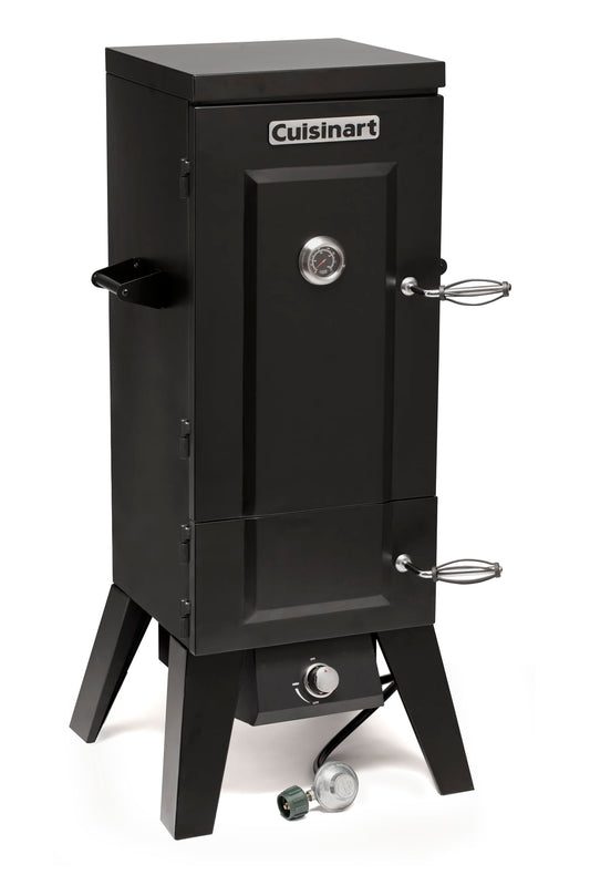 Cuisinart 36” Vertical Propane Smoker, 4 Removable Racks, Spacious BBQ Smoker with Wood and Water Trays, 15,000 BTU Heat for Smoked Meat, Brisket, Jerky, Fish, Perfect for Tailgates, Backyard, Camping - CookCave