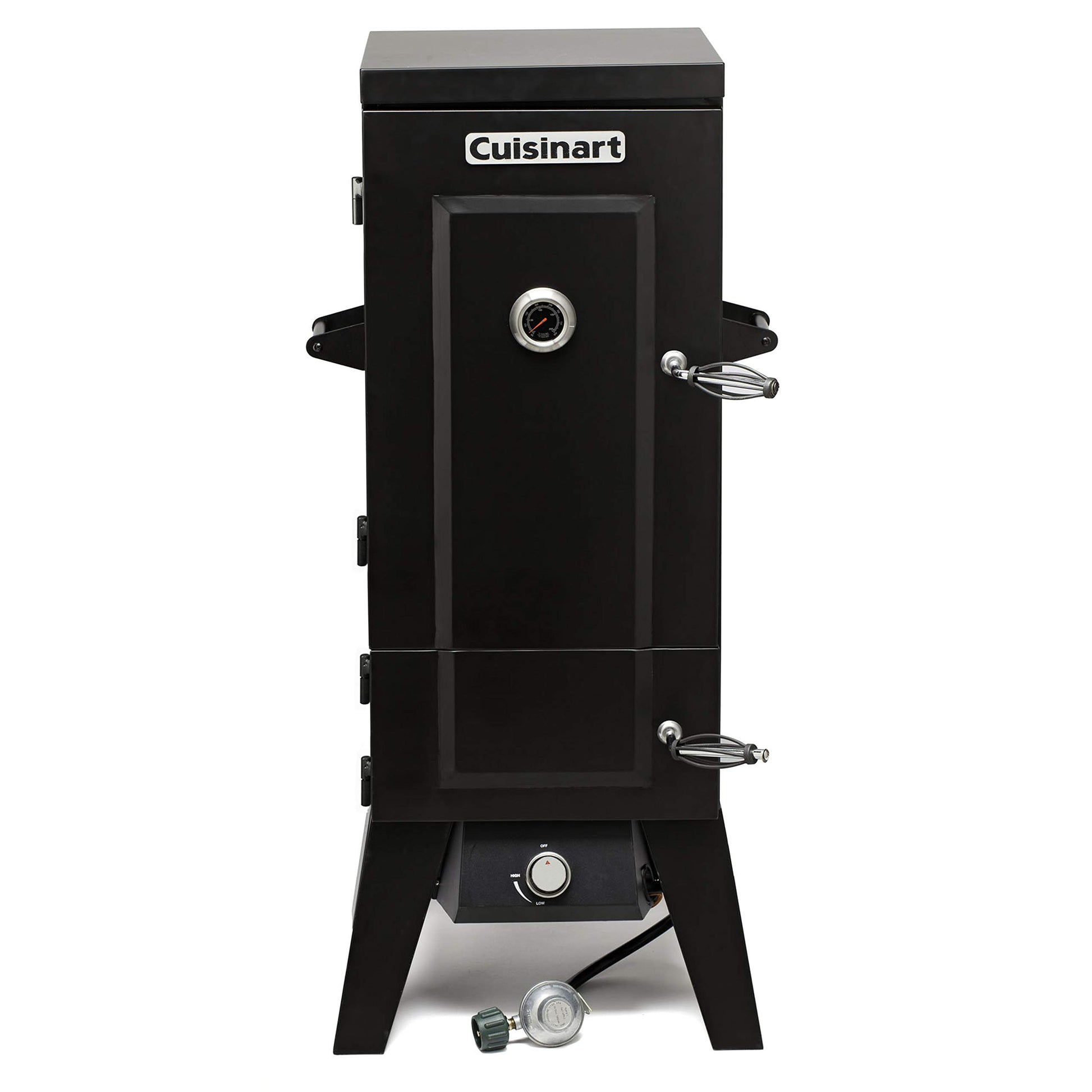 Cuisinart 36” Vertical Propane Smoker, 4 Removable Racks, Spacious BBQ Smoker with Wood and Water Trays, 15,000 BTU Heat for Smoked Meat, Brisket, Jerky, Fish, Perfect for Tailgates, Backyard, Camping - CookCave