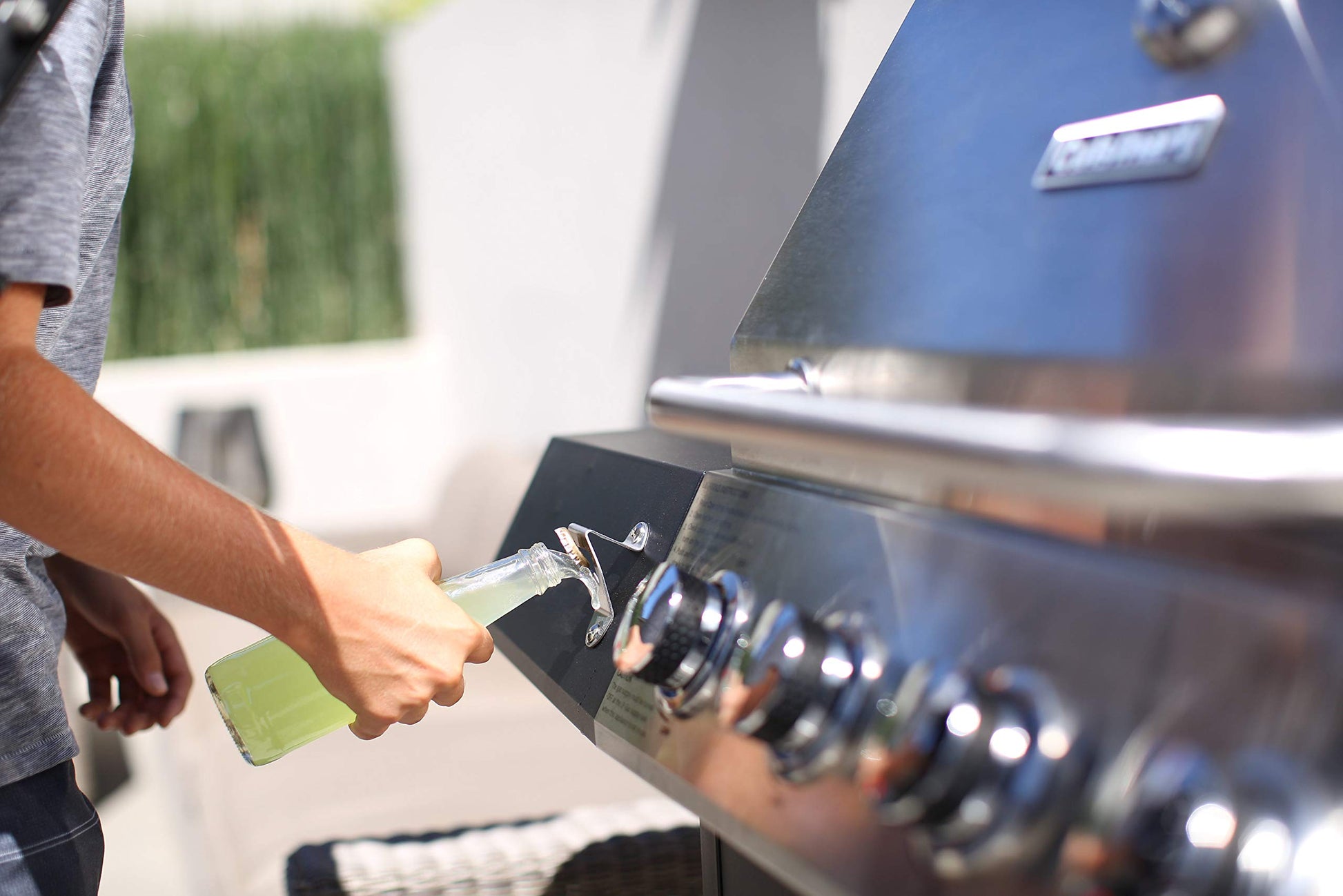 Cuisinart 4-Burner Gas Grill, 44,000 BTU Stainless Steel Full Size Propane Grill with Cast Iron Grates, Outdoor Barbecue with Large Cooking Space and Side Tables for Prep - CookCave