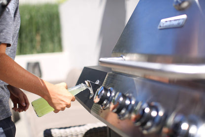 Cuisinart 4-Burner Gas Grill, 44,000 BTU Stainless Steel Full Size Propane Grill with Cast Iron Grates, Outdoor Barbecue with Large Cooking Space and Side Tables for Prep - CookCave