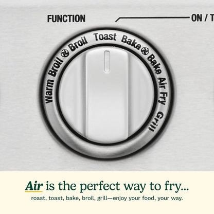 Cuisinart Air Fryer + Convection Toaster Oven, 8-1 Oven with Bake, Grill, Broil & Warm Options, Stainless Steel, TOA-70 - CookCave