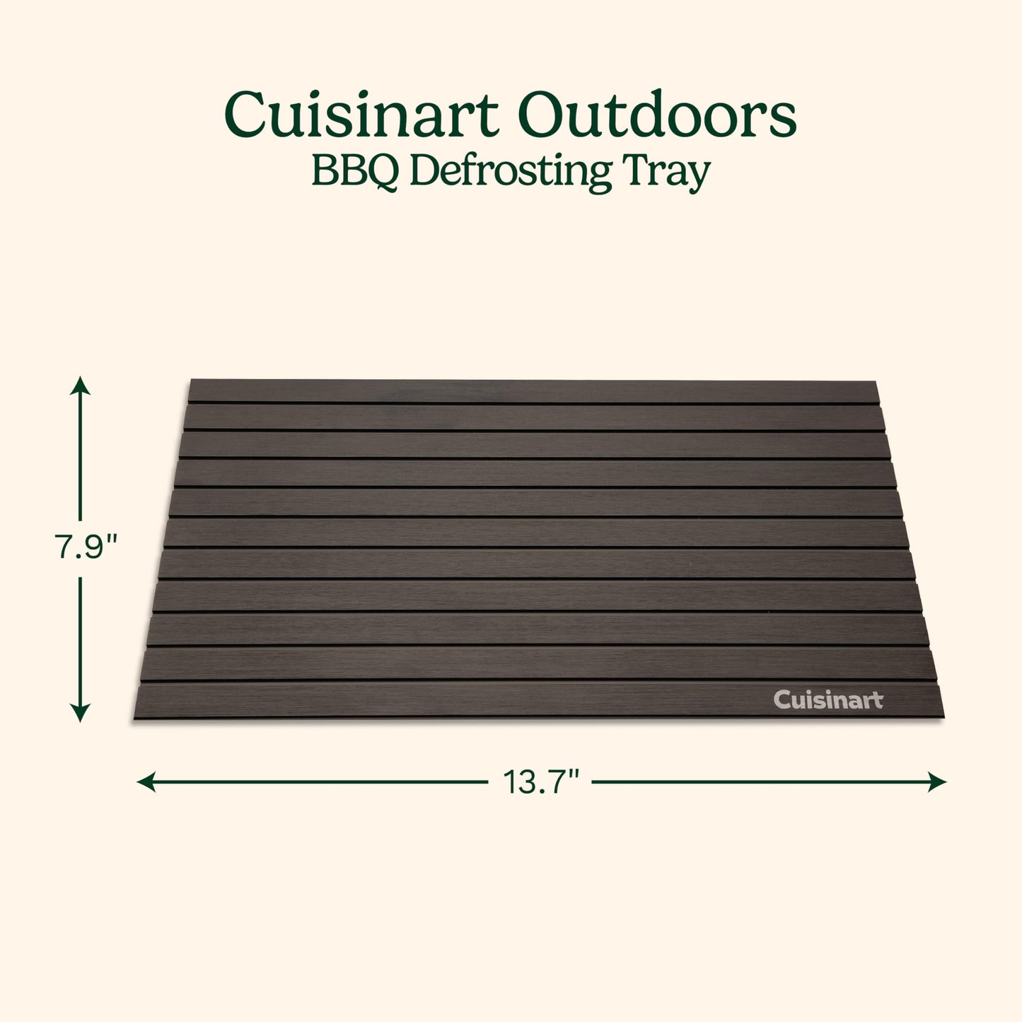 Cuisinart BBQ Defrosting Tray, Conductive Aluminum Rapid Thaw Plate for Frozen Meat, Quick Defrosting Tool that Preserves Natural Flavors, Non Stick Easy to Clean Kitchen Gadget & Grilling Accessories - CookCave