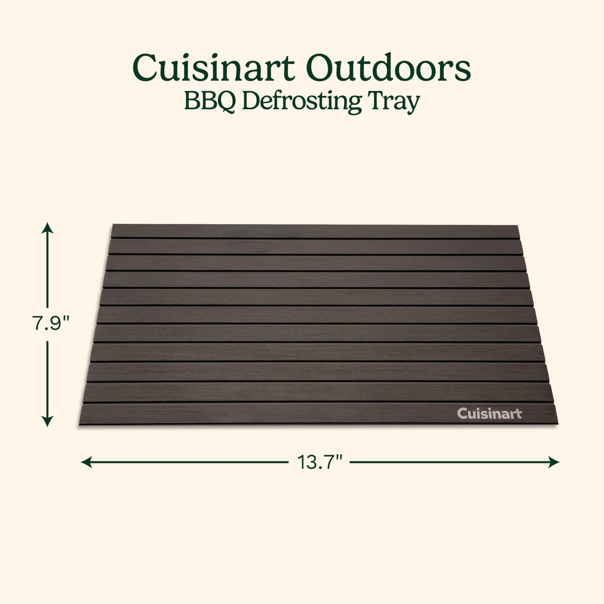 Cuisinart BBQ Defrosting Tray, Conductive Aluminum Rapid Thaw Plate for Frozen Meat, Quick Defrosting Tool that Preserves Natural Flavors, Non Stick Easy to Clean Kitchen Gadget & Grilling Accessories - CookCave