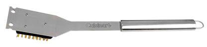 Cuisinart Stainless Steel 16.5" Long Handle Grill Cleaner Brush and Scraper for BBQ, Griddle, Grills, Cookout Tool, Outdoor Grill Brush - CookCave