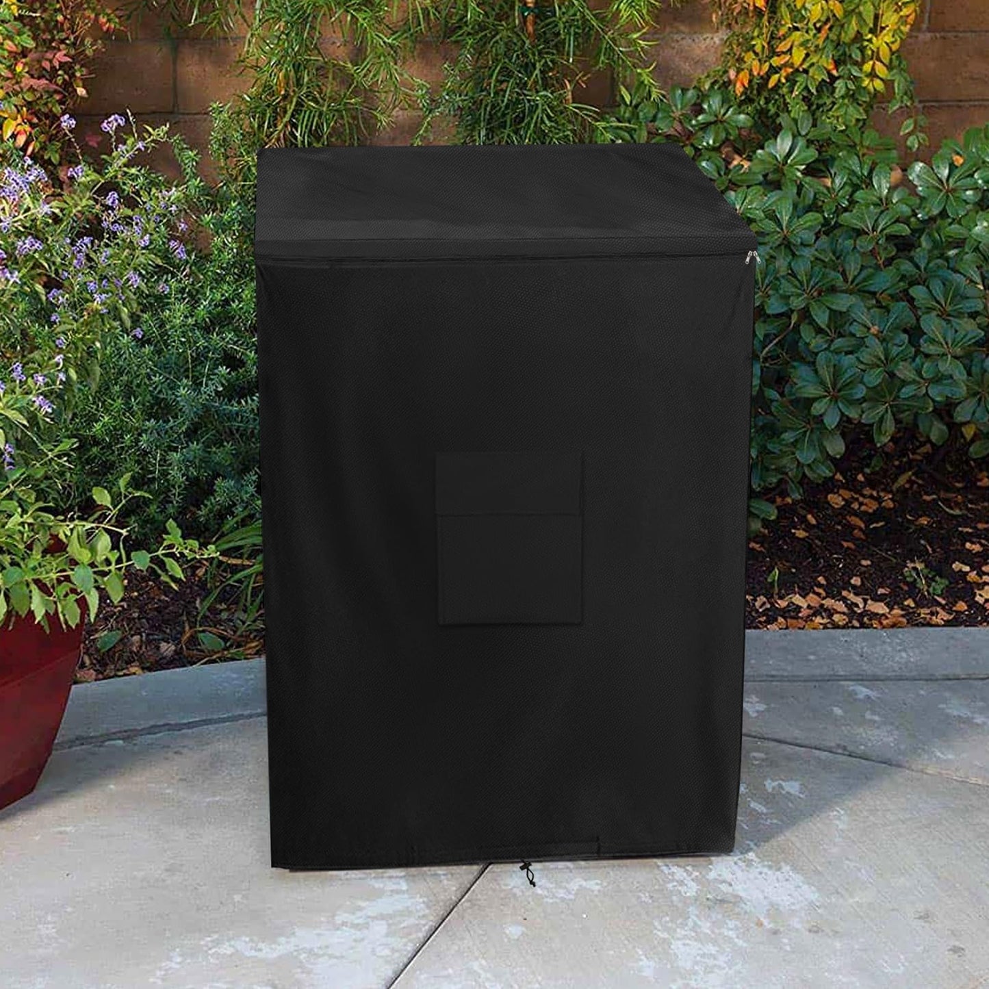 Dalema Outdoor Deep Freezer Cover,Heavy Duty 600D 100% Waterproof Chest Freezer Cover,Freezer Covers for Outside 5.0 Cubic Chest Freezer,Top Can Be Opened by Zipper(28"W x 23"D x 34"H,Black) - CookCave
