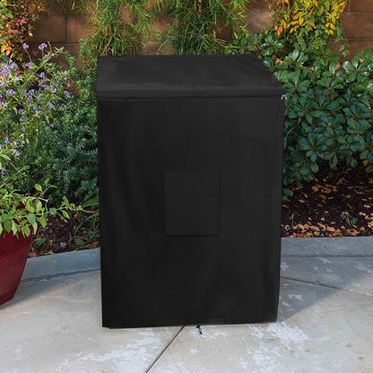 Dalema Outdoor Deep Freezer Cover,Heavy Duty 600D 100% Waterproof Chest Freezer Cover,Freezer Covers for Outside 5.0 Cubic Chest Freezer,Top Can Be Opened by Zipper(28"W x 23"D x 34"H,Black) - CookCave