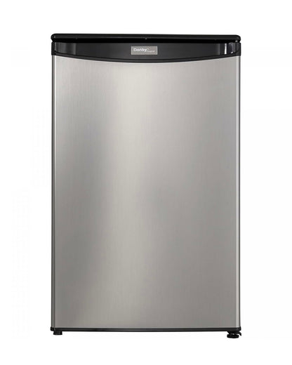 Danby DAR044A4BSLDD 4.4 cu. ft Stainless Steel Compact Fridge - CookCave
