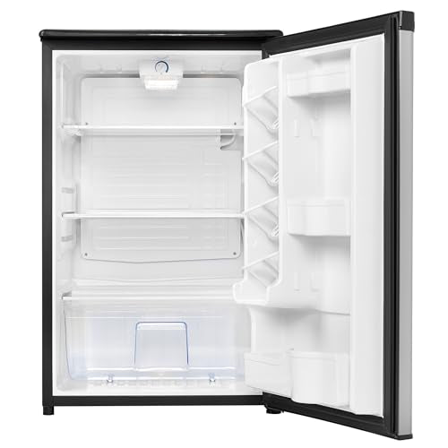 Danby DAR044A4BSLDD 4.4 cu. ft Stainless Steel Compact Fridge - CookCave