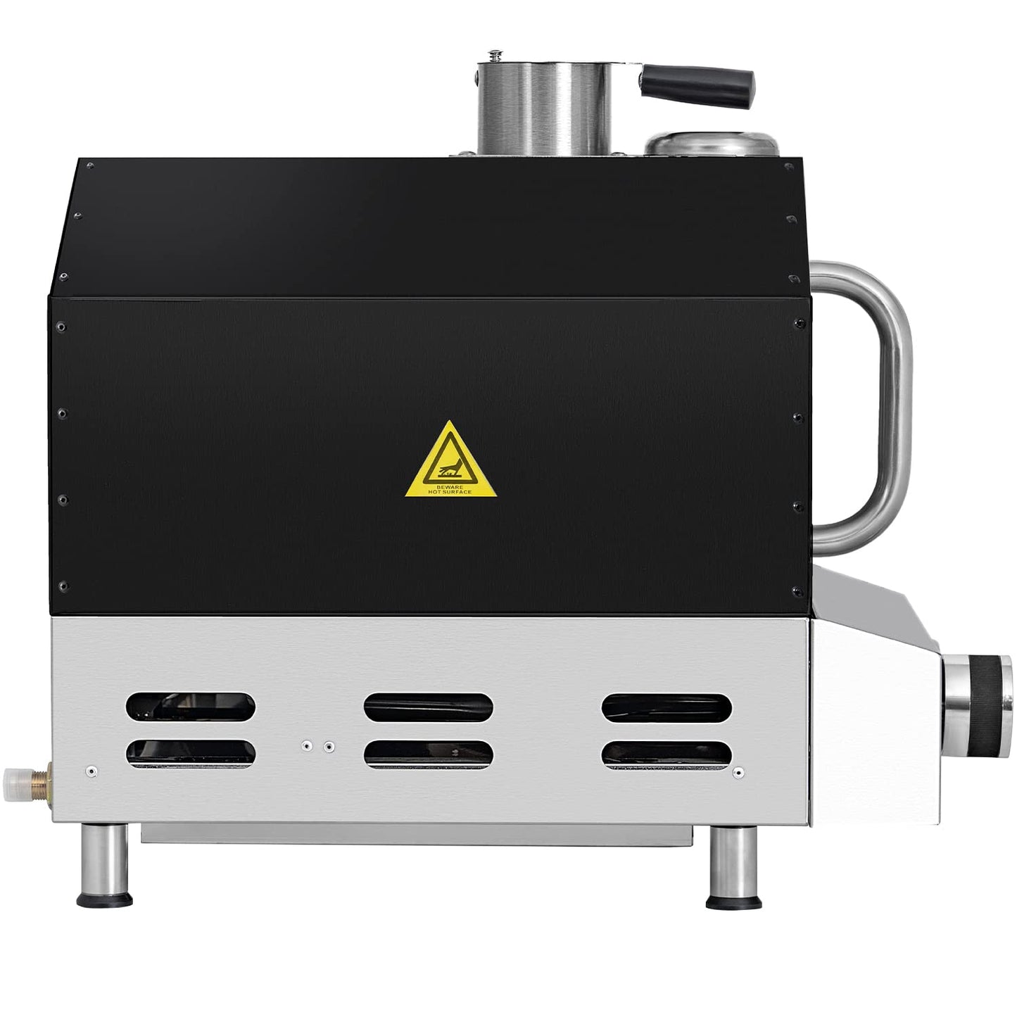 Deco Chef Propane Gas Outdoor Pizza Oven and Grill, includes Peel, Stone, Grill Rack, and Built-in Thermometer, Black - CookCave