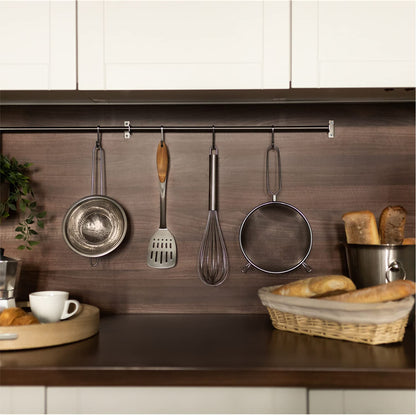 Deiss PRO Stainless Steel Spatula with Wooden Handle — Slotted BBQ Turner — Perfect for Grilling, Scraping, Turning Meat, Mixing Scrambled Eggs, Flipping Burgers - Comfortable Bamboo Handle - CookCave