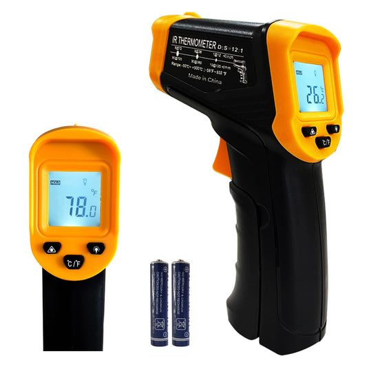 Digital Infrared Thermometer Gun for Cooking,BBQ,Pizza Oven,Ir Thermometer with Backlight,-58℉~932℉(-50℃~500℃) Handheld Non Contact Heat Laser Temperature Gun (Not for Human) - CookCave