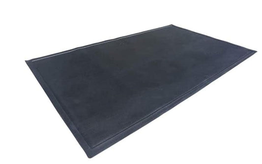 DiversiTech Outdoor Gas Grill BBQ & Fire Pit Mat, 60" x 30", Black - CookCave