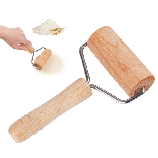 Dmikcav Rolling Pin, Wooden Rolling Pins For Baking, Pizza Dough Roller, Not Easy To Crack, Non-Stick Wood Pastry Roller, Essential Kitchen Utensils. - CookCave