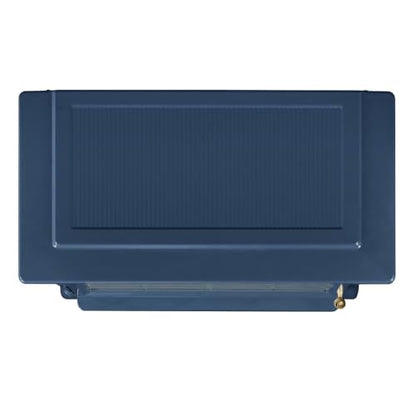 duraflame Freestanding Electric Fireplace Stove Heater with 3D Flame Effect for 1,000 Sq. Ft. Room, Navy - CookCave
