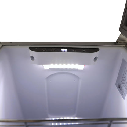 DUURA Elite Beverage Refrigerator for Built-In or Freestanding and Indoor or Outdoor Use, Stainless Steel Construction with Reversible Door Drink Fridge Holds 96 Cans, 2.9-Cu.Ft., Metallic - CookCave