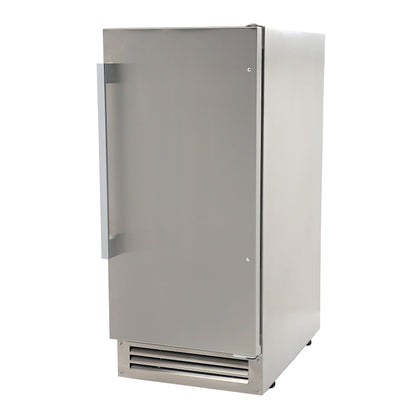 DUURA Elite Outdoor Built-in Ice Maker Stainless Steel Construction 25 lbs. Freezer Storage, Under Counter or Cabinet Ice Machine, for Commercial or Home Kitchen Use, Metallic - CookCave